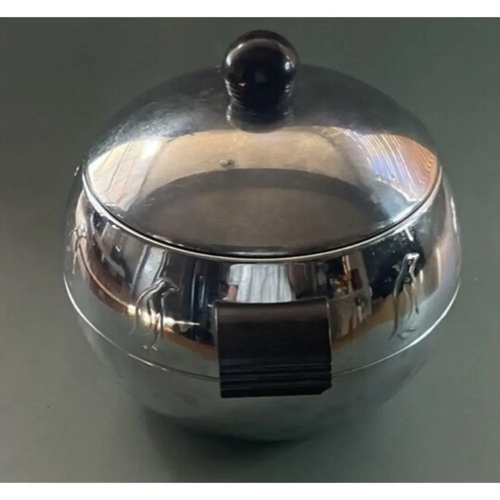 Vintage West Bend Penguin Ice Bucket HOT & COLD Server Bakelite Handles & Knob